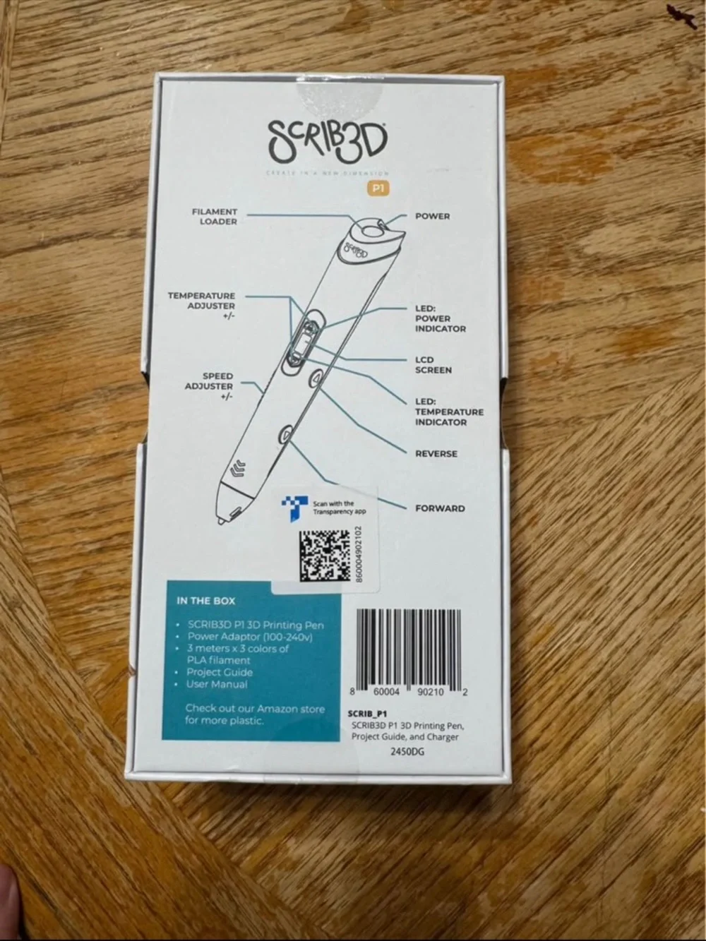 P1 Kids 3D Pen in Light Blue - Picture 4 of 4